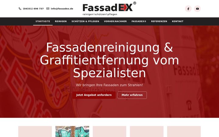 Screenshot of fassadex.de