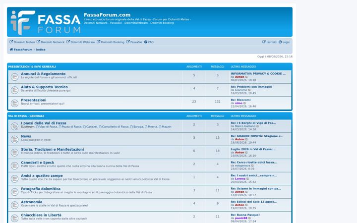 Screenshot of fassaforum.com