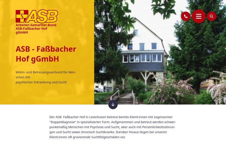 Screenshot of fassbacher-hof.de