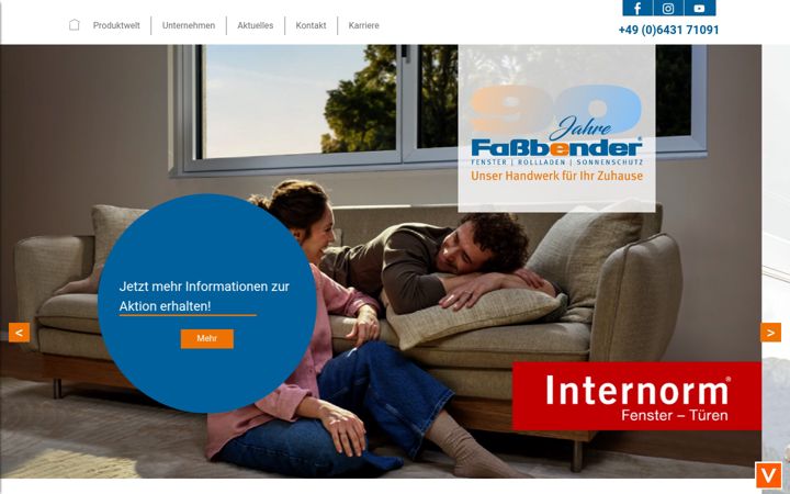 Screenshot of fassbender-gmbh.de