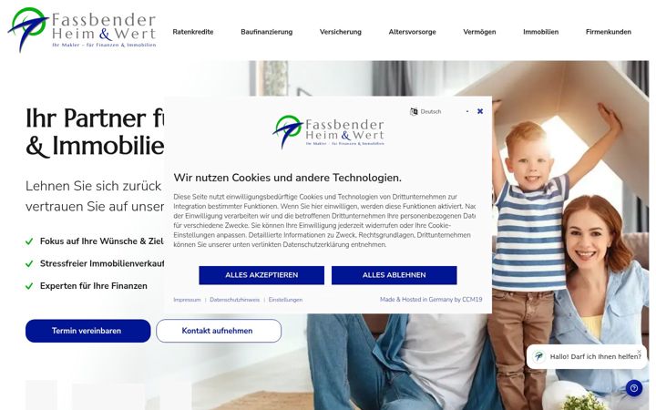 Screenshot of fassbender-heimundwert.de