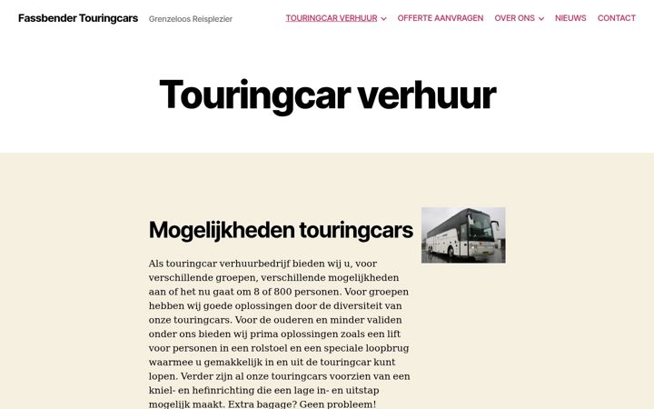 Screenshot of fassbendertouringcars.nl
