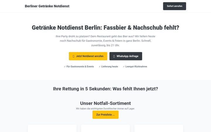 Screenshot of fassbier-retter.de