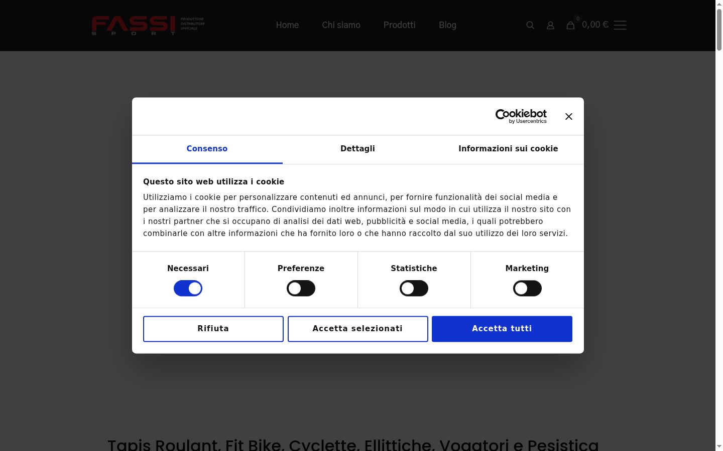 Zrzut ekranu banera zgody wyświetlanego przed jakąkolwiek interakcją
