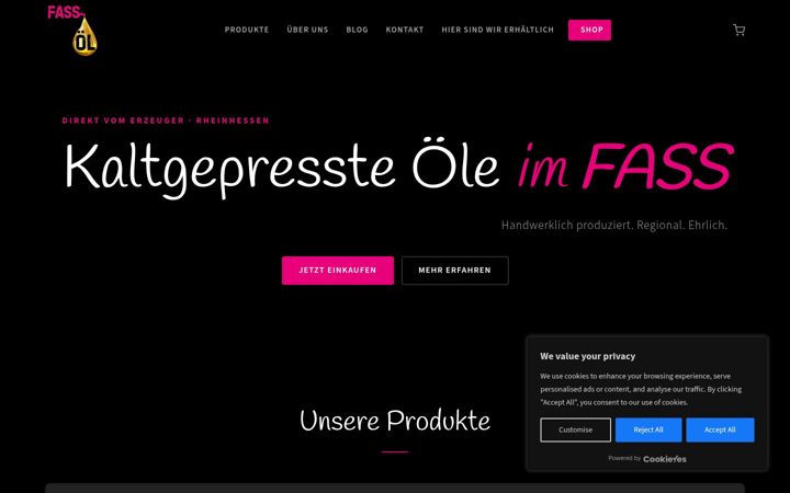 Screenshot of fassoel.com