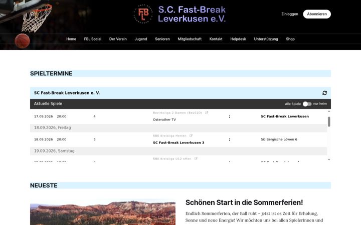 Screenshot of fast-break.de
