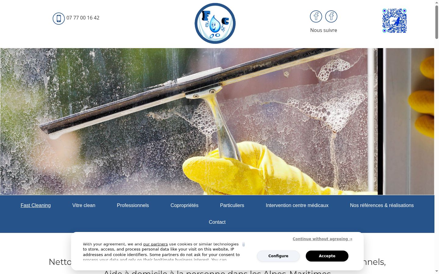 Screenshot tal-banner tal-kunsens muri qabel kwalunkwe interazzjoni