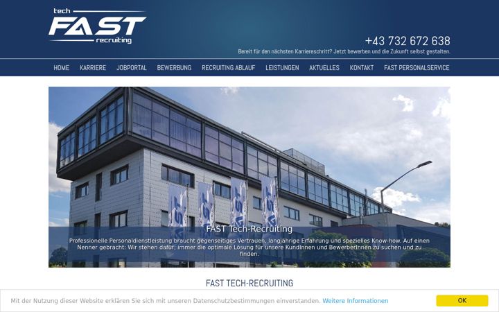 Screenshot of fast-personal.at