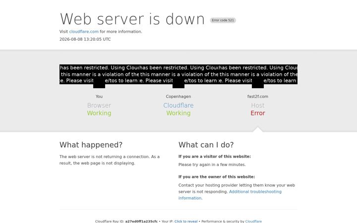 Screenshot of fast2f.com