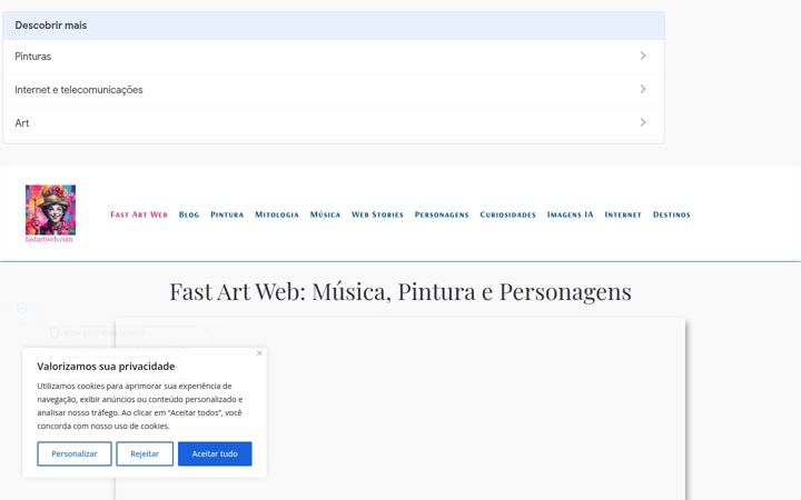 Screenshot of fastartweb.com
