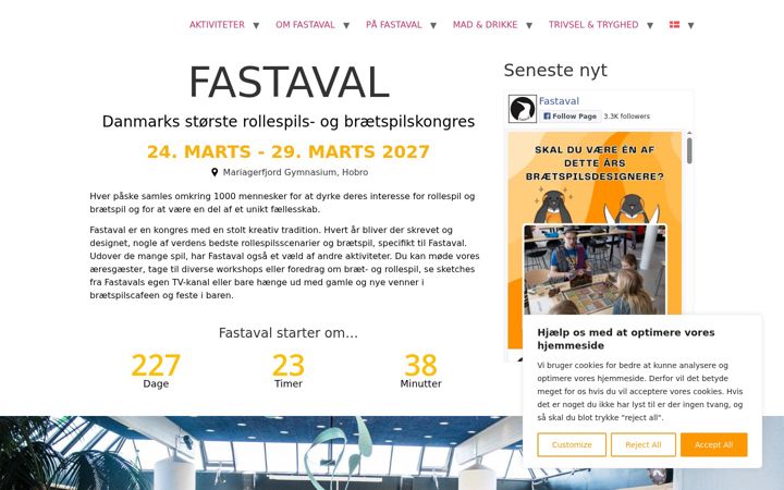 Screenshot of fastaval.dk