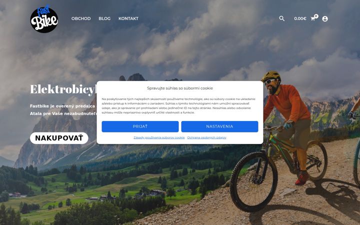 Snimka zaslona za fastbike.sk