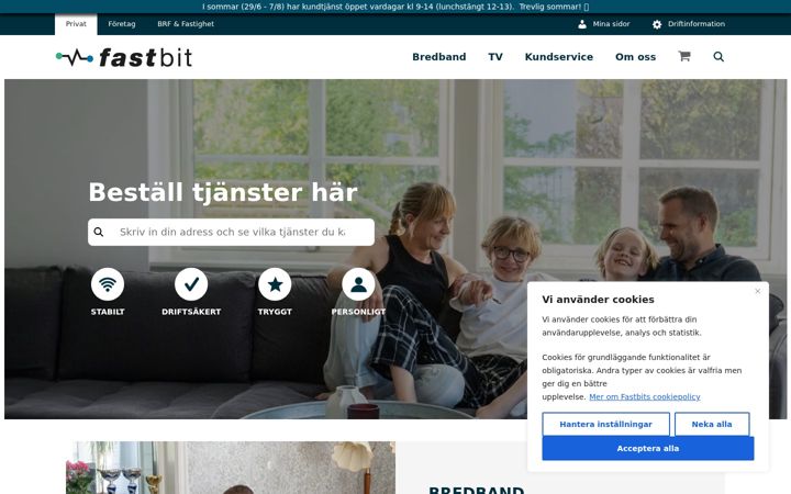 Screenshot of fastbit.se