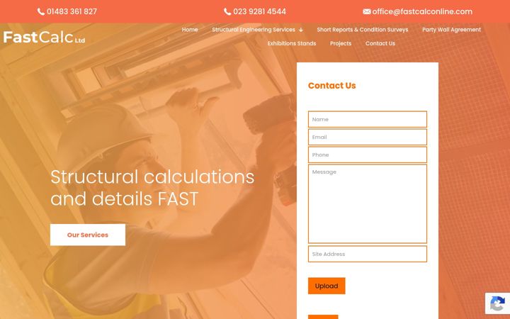 Screenshot of fastcalcltd.co.uk