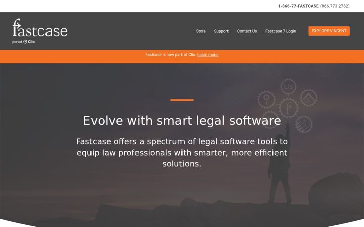 Capture d'écran de fastcase.com