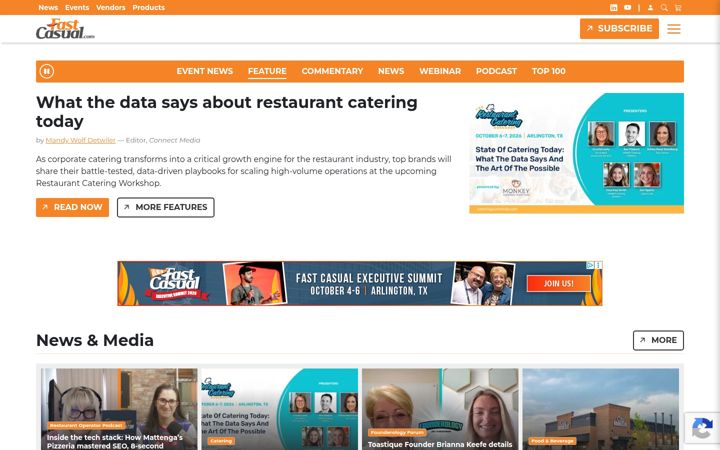 Screenshot of fastcasual.com