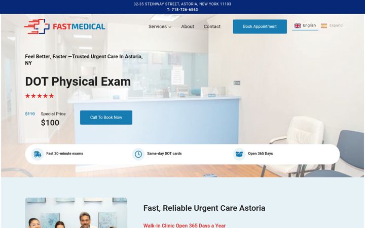 Screenshot of fastcdlmedical.com
