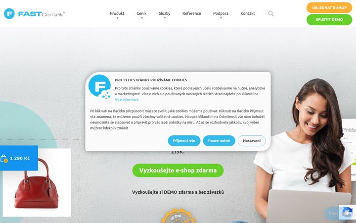Ekrānuzņēmums no fastcentrik.eu