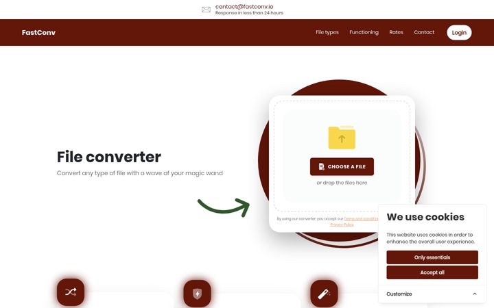 Zrzut ekranu fastconv.io