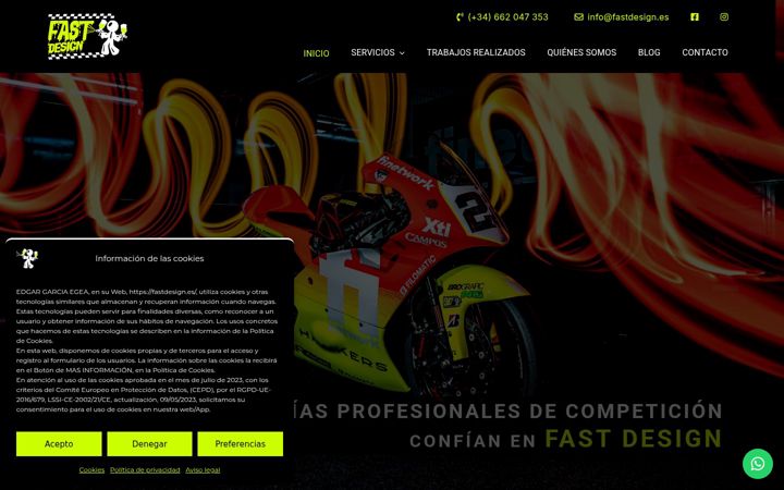 Skærmbillede af fastdesign.es