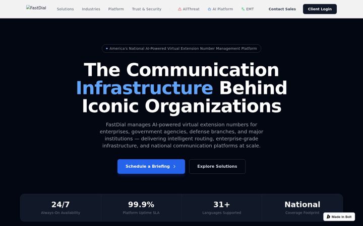 Screenshot of fastdial.com
