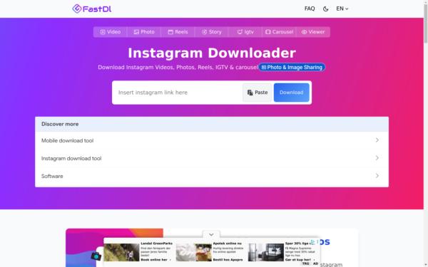 Screenshot of fastdl.app