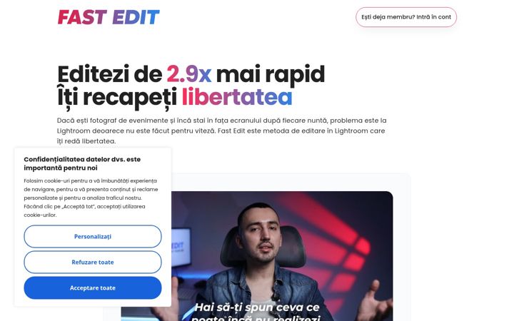Screenshot of fastedit.ro
