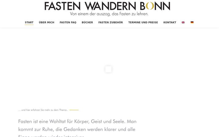 Screenshot of fasten-wandern-bonn.de
