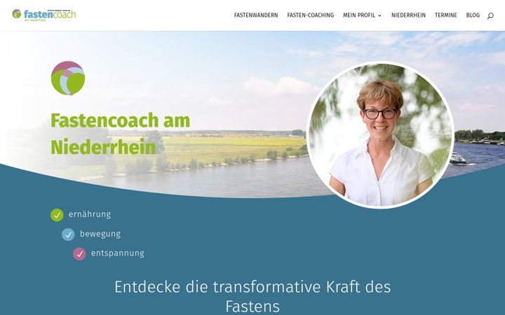 Posnetek zaslona fastencoach-niederrhein.de