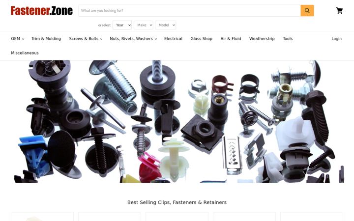Screenshot of fastener.zone