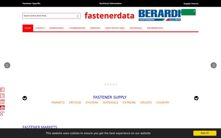 Zrzut ekranu fastenerdata.co.uk