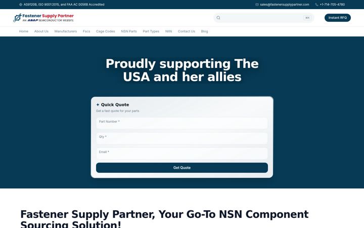 Screenshot of fastenersupplypartner.com