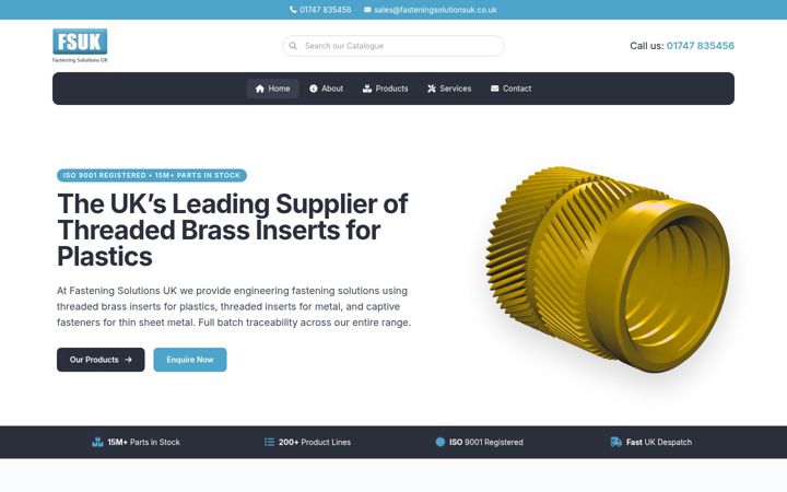 Screenshot of fasteningsolutionsuk.com