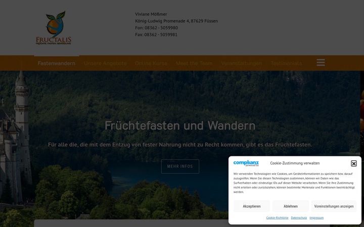 Ekrano kopija fastenwandern.de