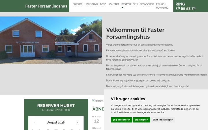 Screenshot of fasterforsamlingshus.dk