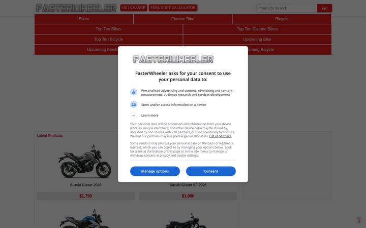 Skjermbilde av fasterwheeler.com