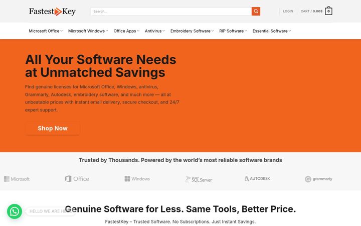 Screenshot of fastestkey.com