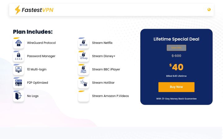 Képernyőkép: fastestvpn.com