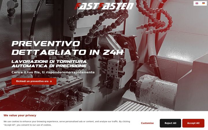 Screenshot of fastfasten.com