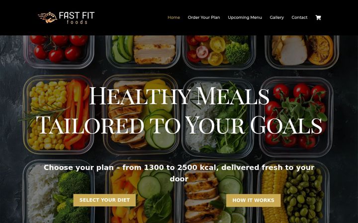 Screenshot of fastfitfoods.co.uk