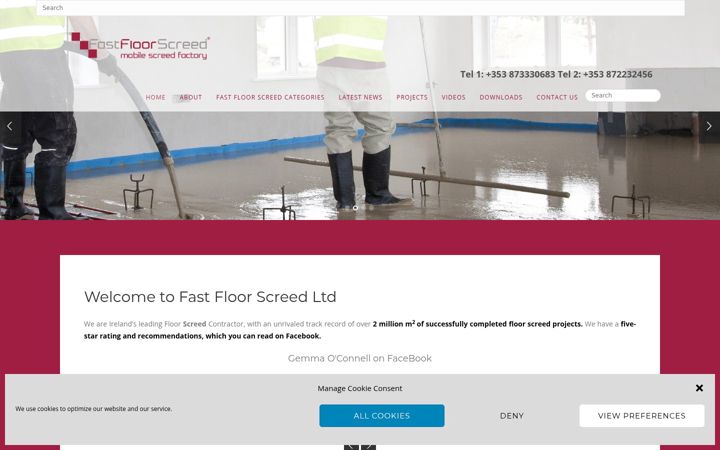 Ekrano kopija fastfloorscreed.ie