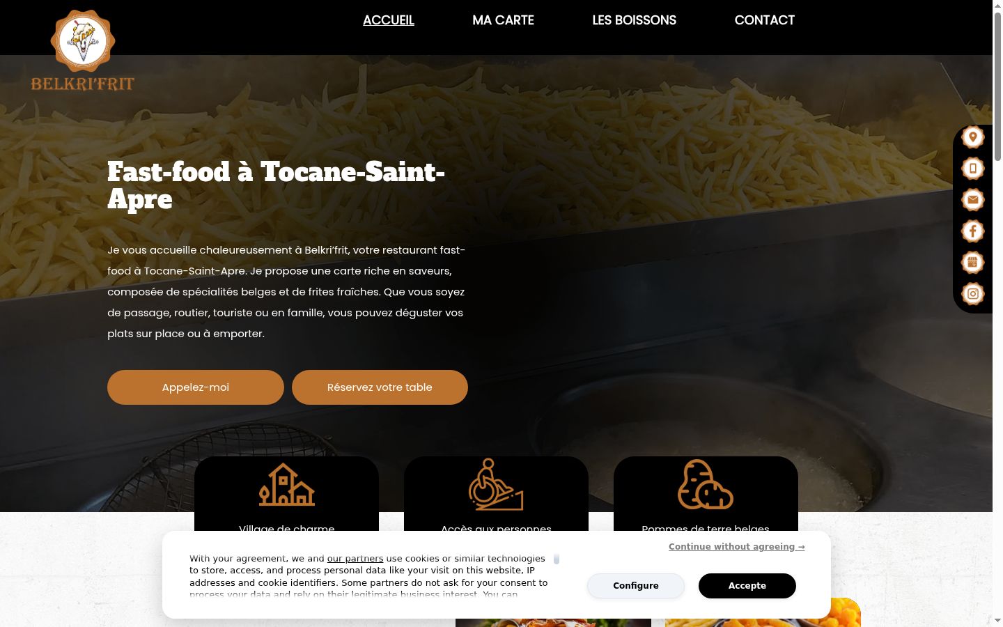 Screenshot tal-banner tal-kunsens muri qabel kwalunkwe interazzjoni