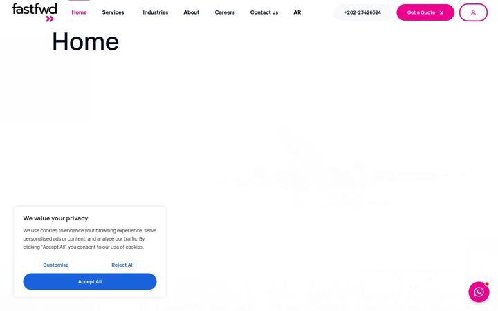 Screenshot of fastfwd.xyz