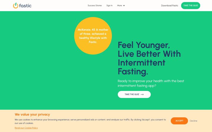 Screenshot of fastic.com