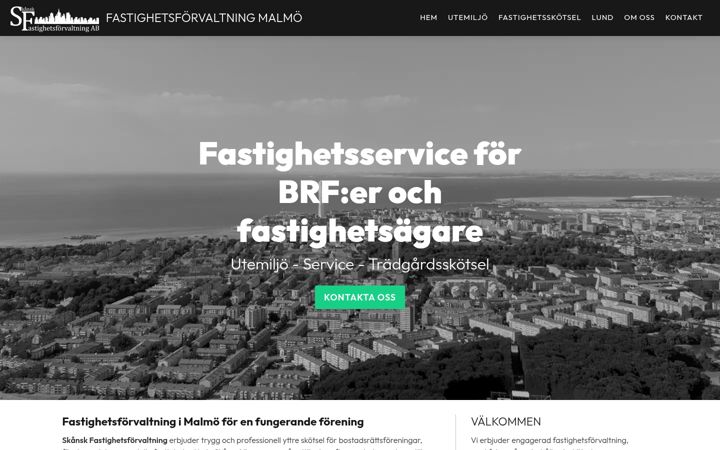 Screenshot of fastighetsforvaltningmalmo.se