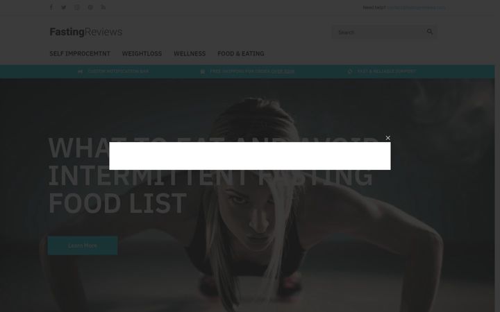 Screenshot of fastingreviews.com