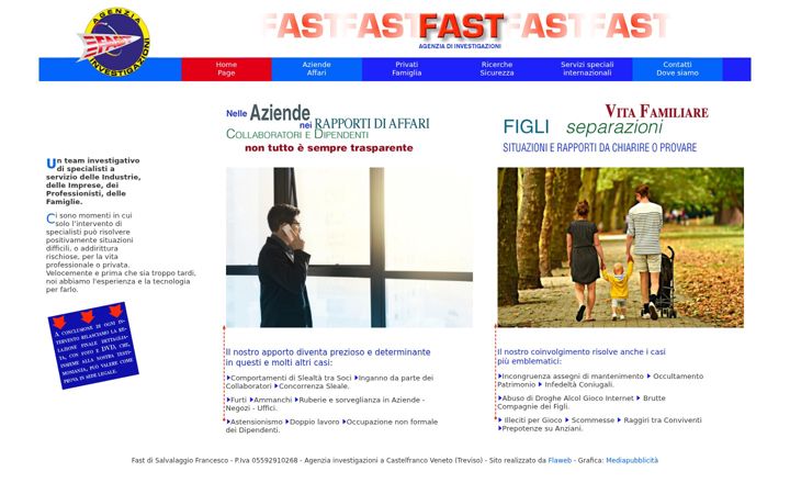 Screenshot of fastinvestigazioni.com