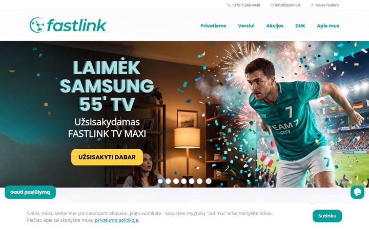Screenshot of fastlink.lt