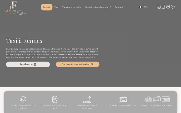 Screenshot of fastluxurytaxi.com