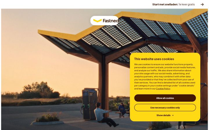 Screenshot of fastnedcharging.be